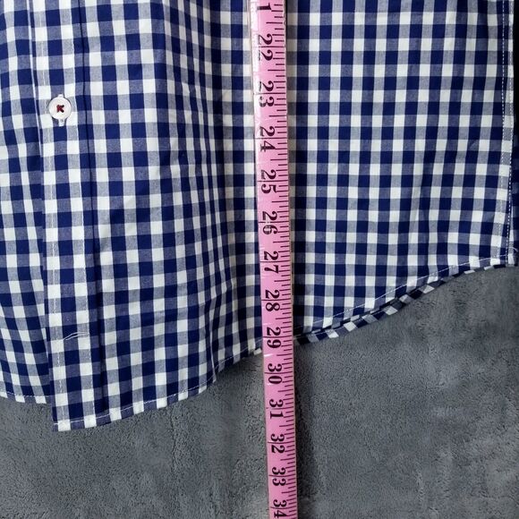 Luke & Dutch Shirt Mens XL Blue Plaid Button Down Long Sleeve Collared - Picture 6 of 9